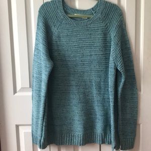 Plus Size Blue Sparkle Sweater